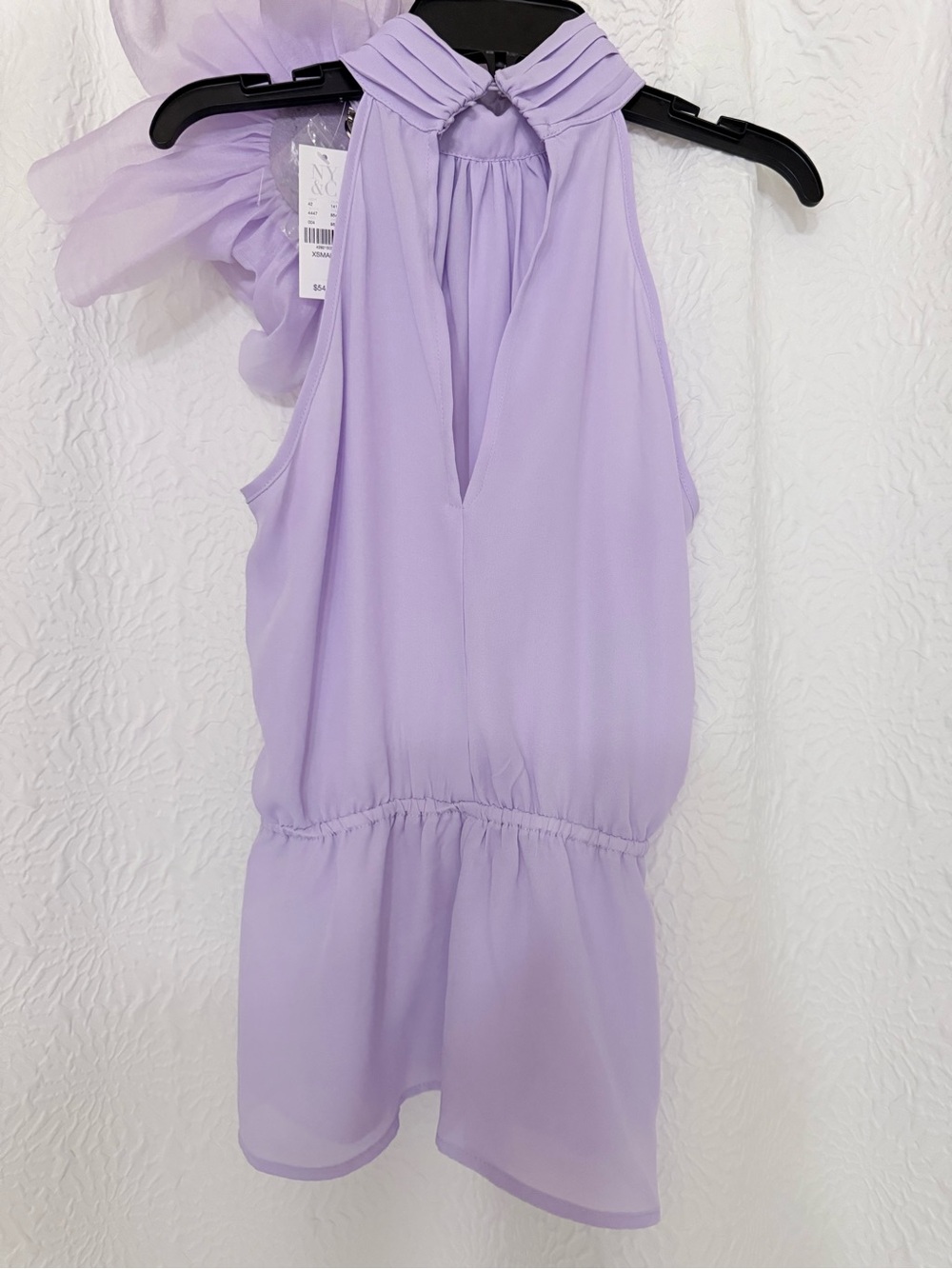 New York & Company Lavender Sleeveless Top - Picture 7 of 15